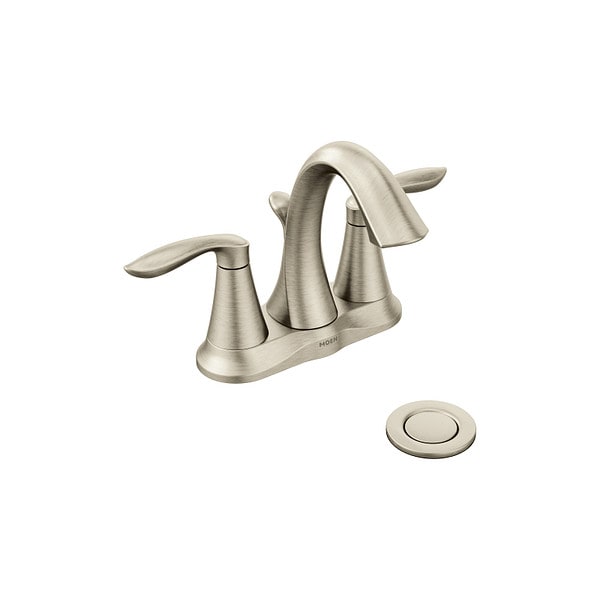 Two-Handle Bathroom Faucet Brushed Nickel